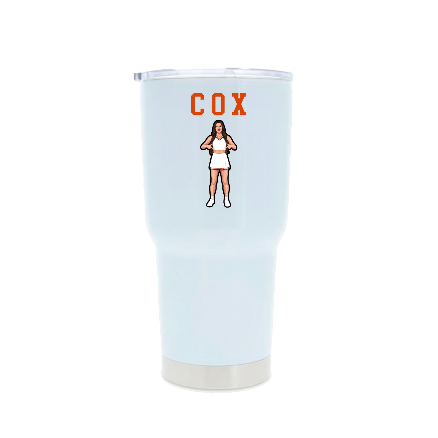 30oz Stainless Steel Tumbler — Shirsey in White