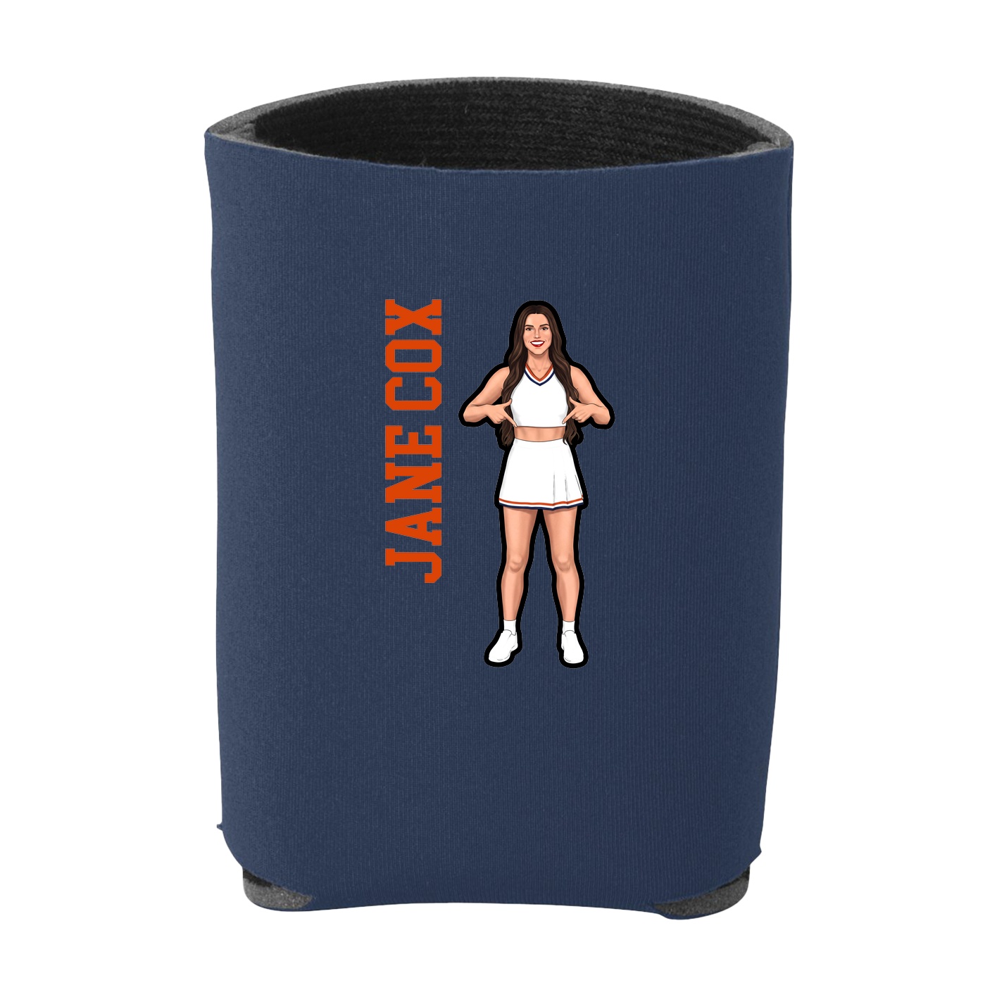 Can Holder — Name Vertical in Navy