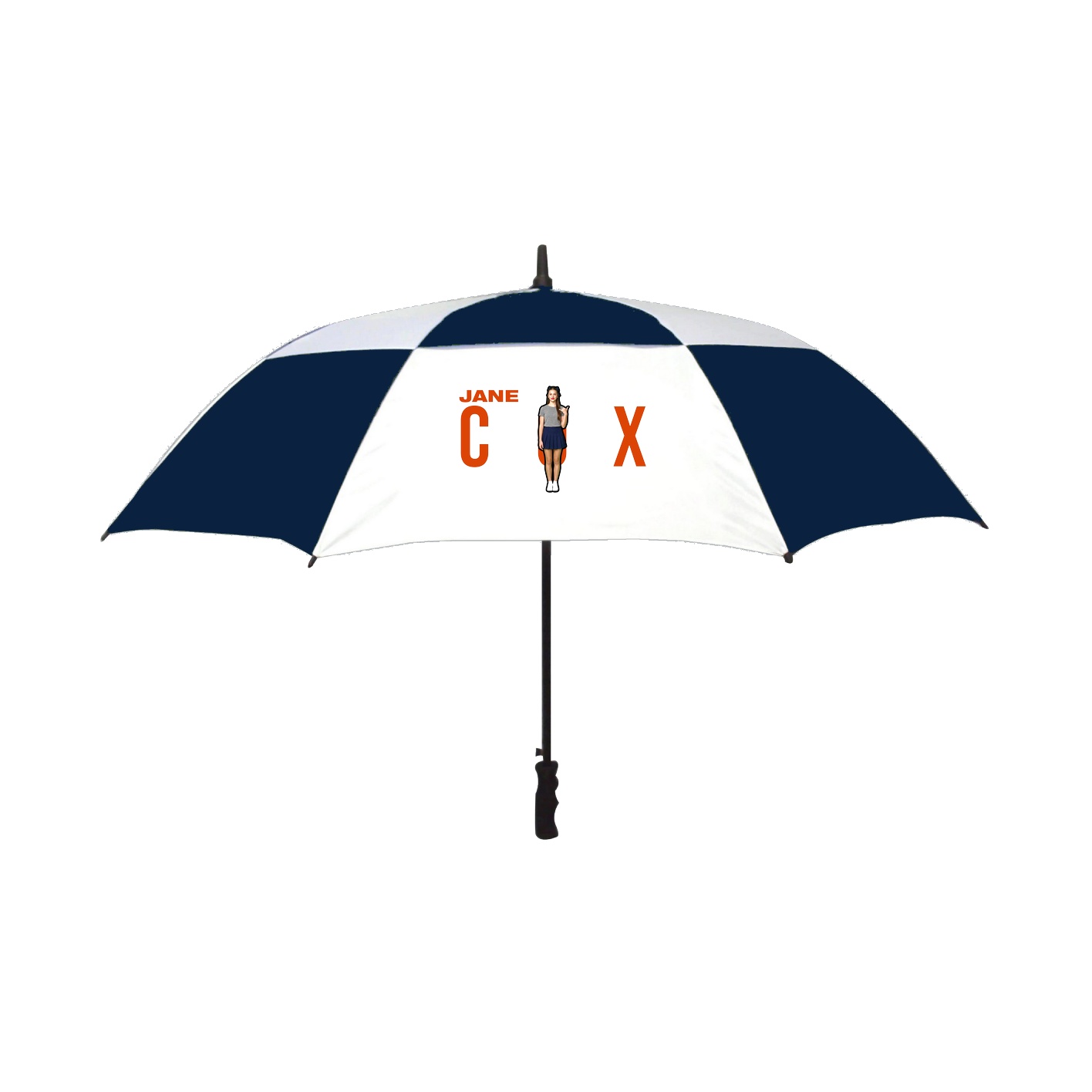Golf Umbrella — Player Name in Navy