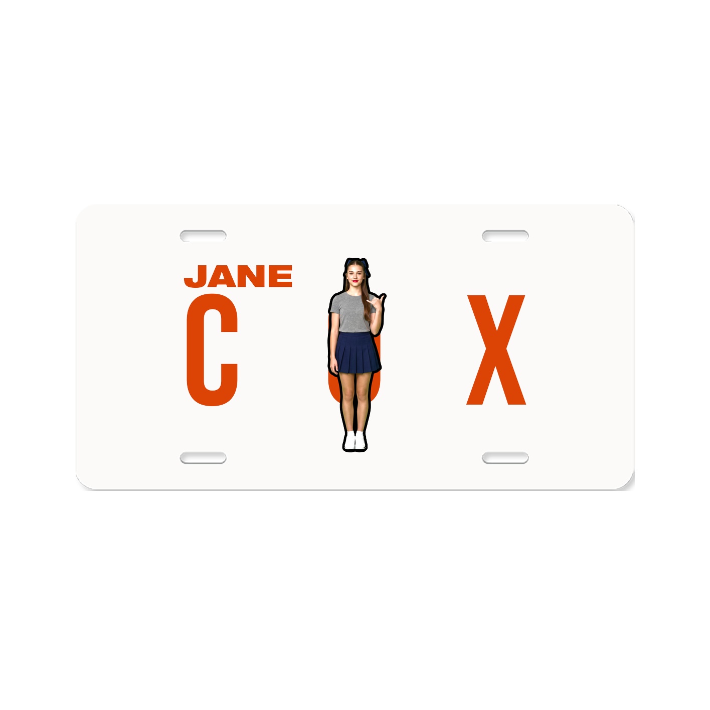 License Plate — Player Name in Classic
