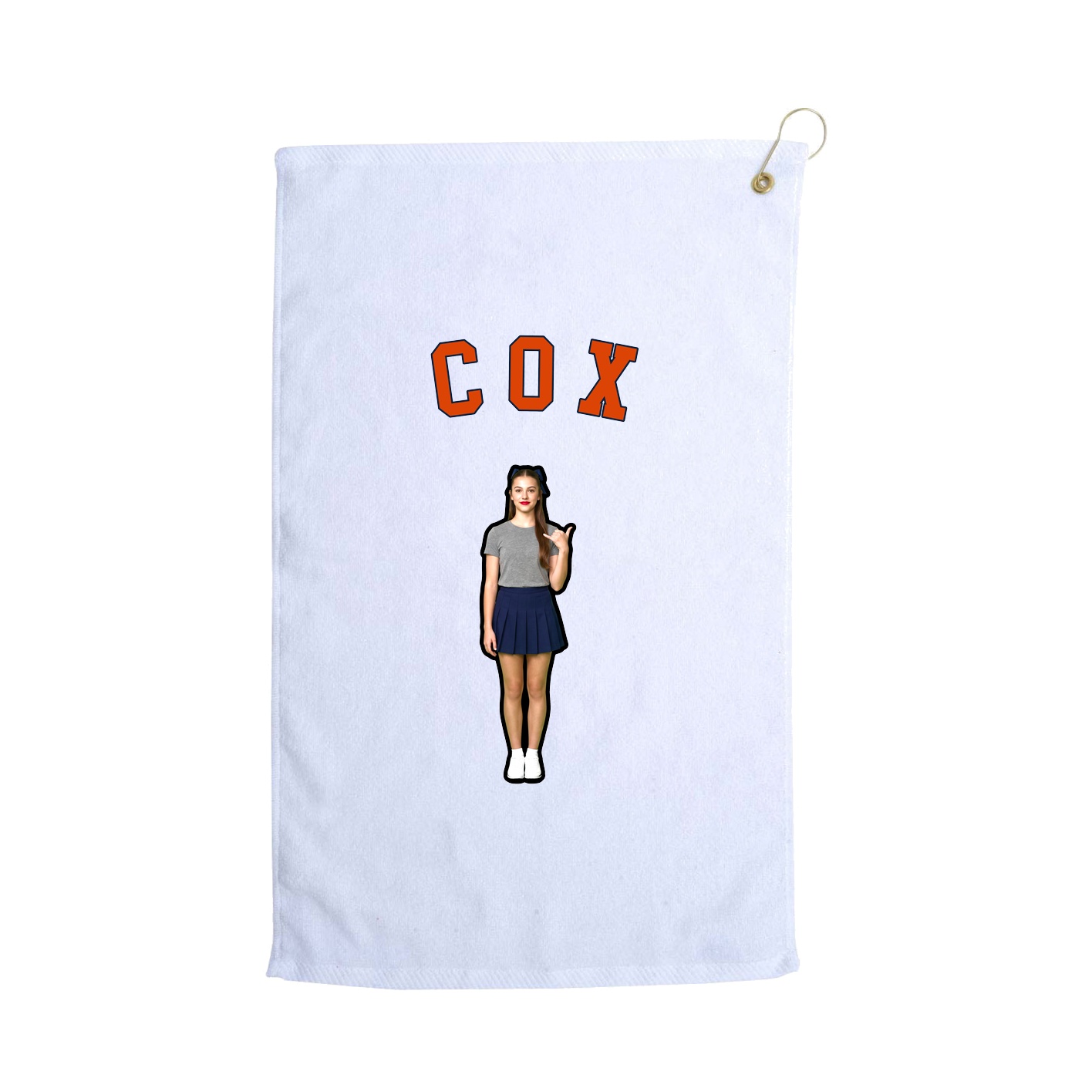 Golf Towel — Shirsey Arch in White