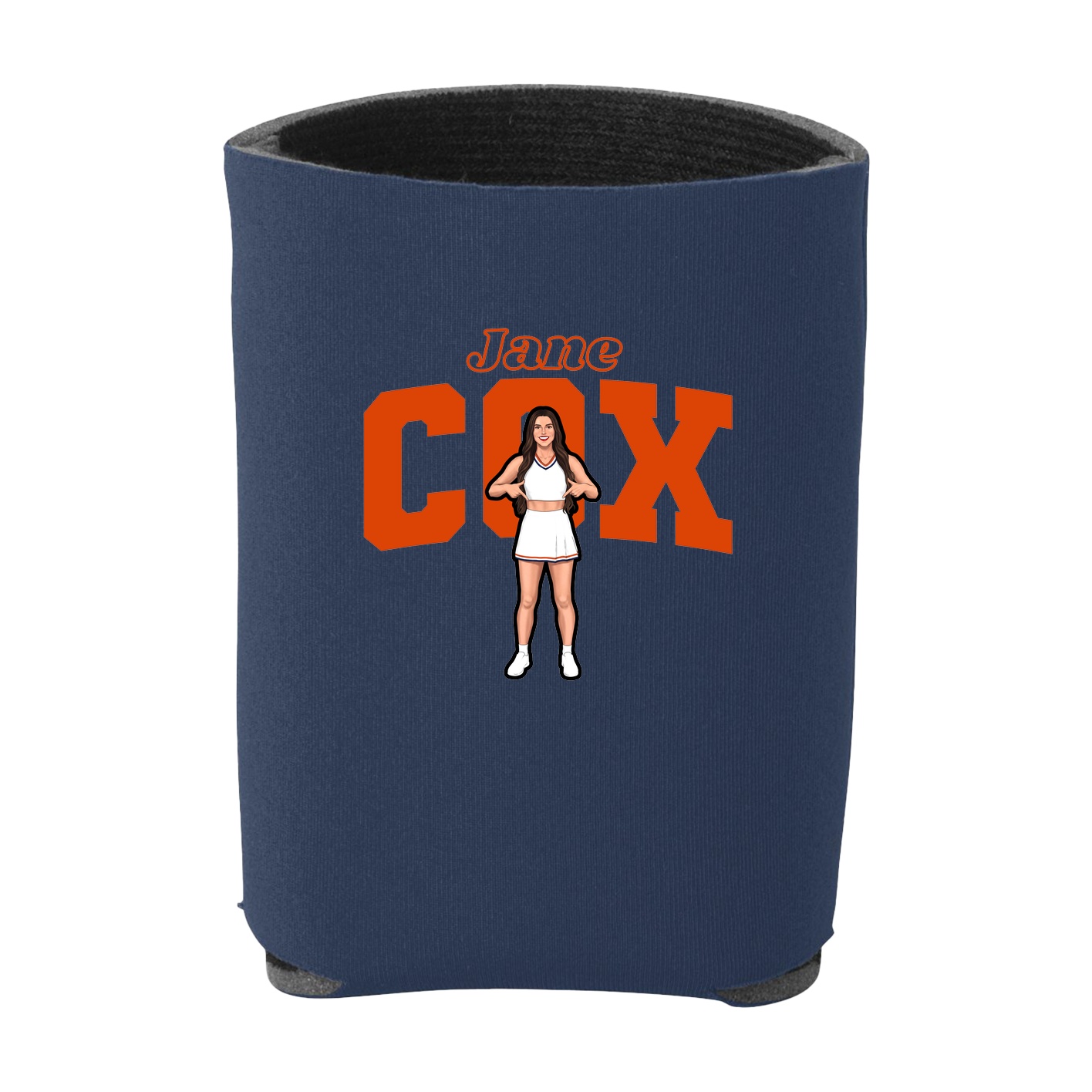 Can Holder — Name Arch in Navy