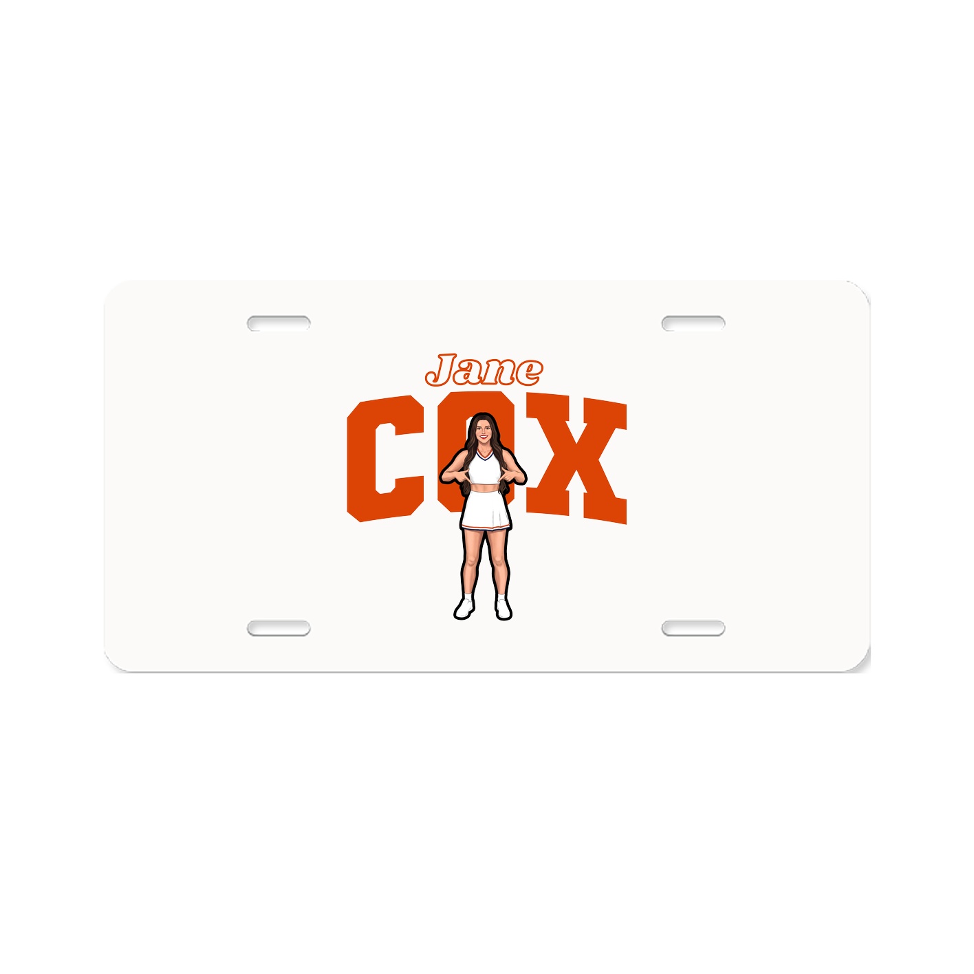 License Plate — Name Arch in Classic