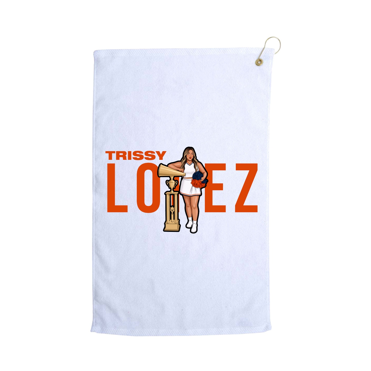 Golf Towel — Player Name in White