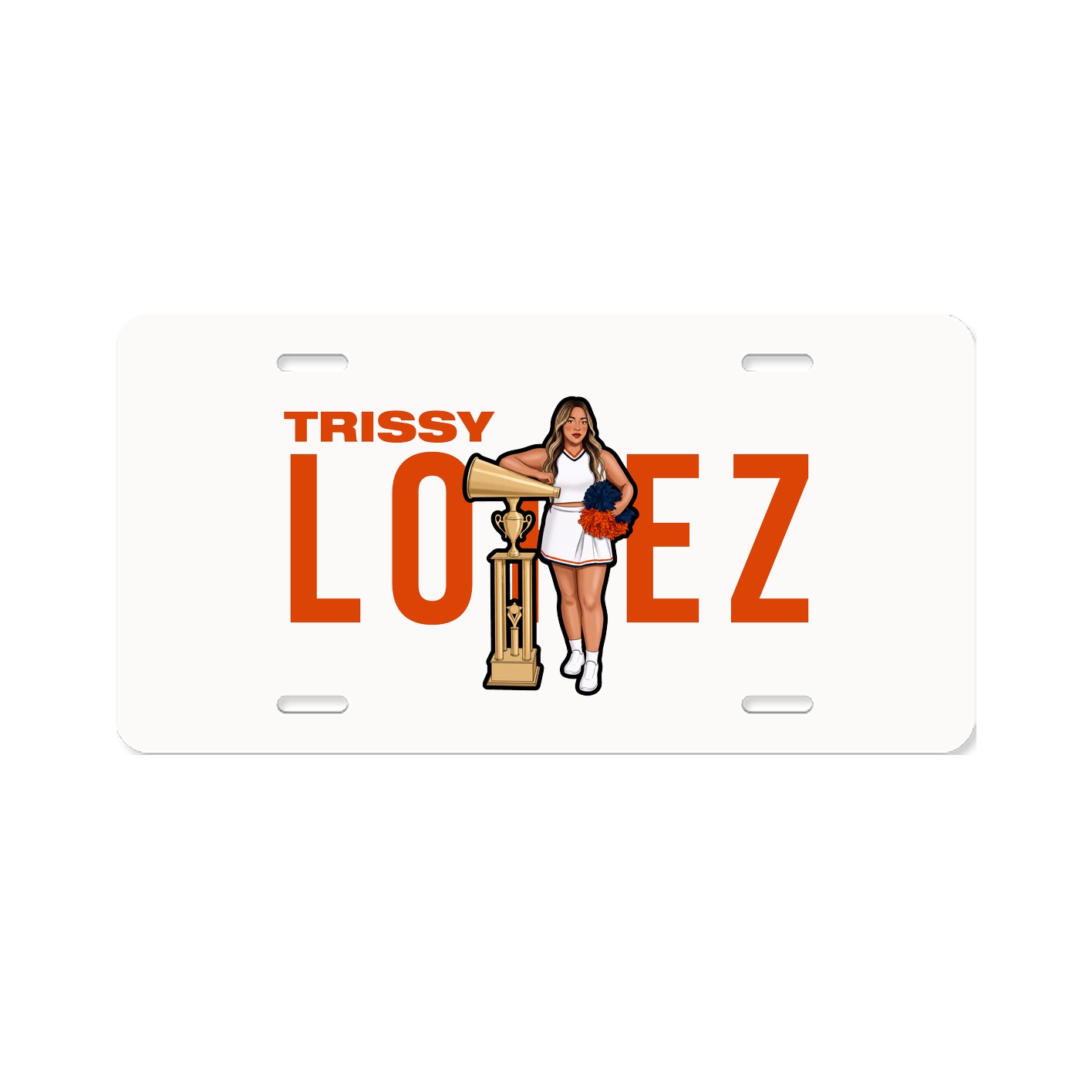 License Plate — Player Name in Classic