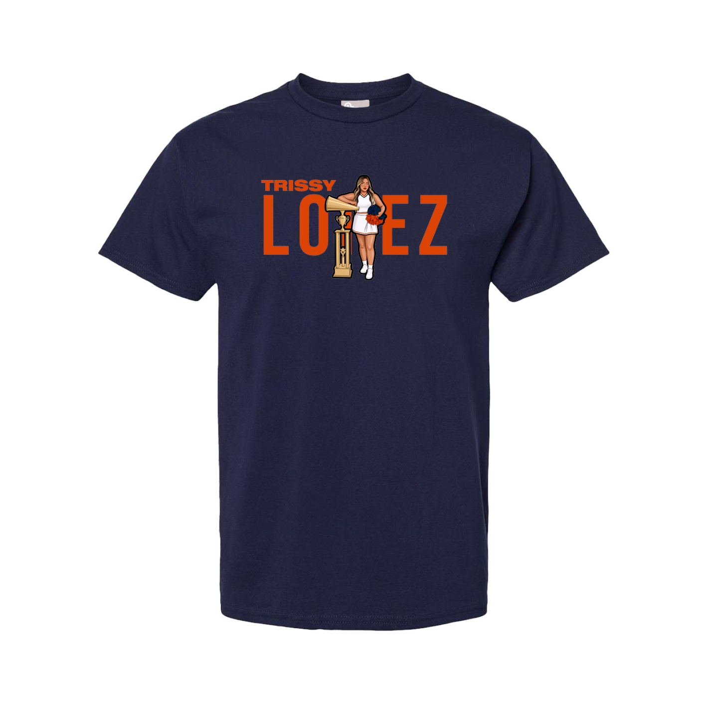 Youth Tee — Player Name in Navy