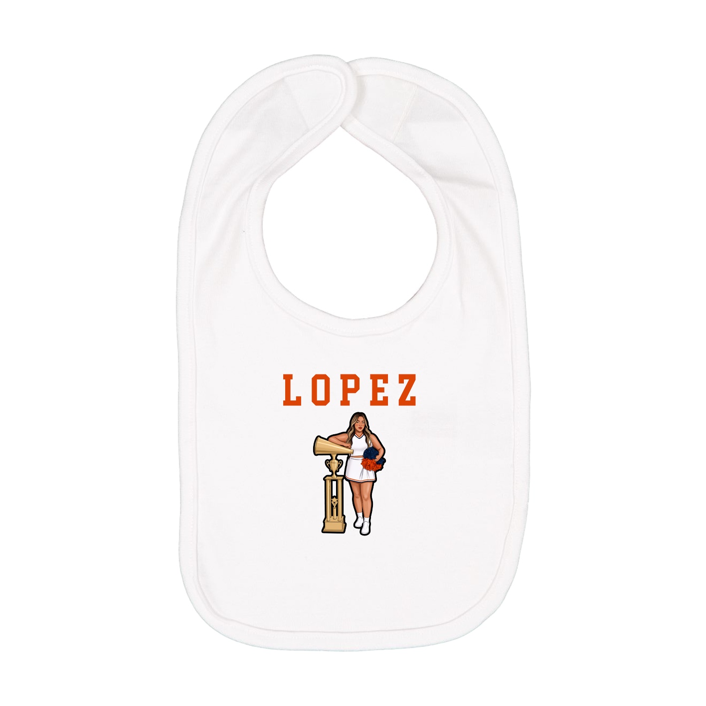 Infant Bib — Shirsey in White