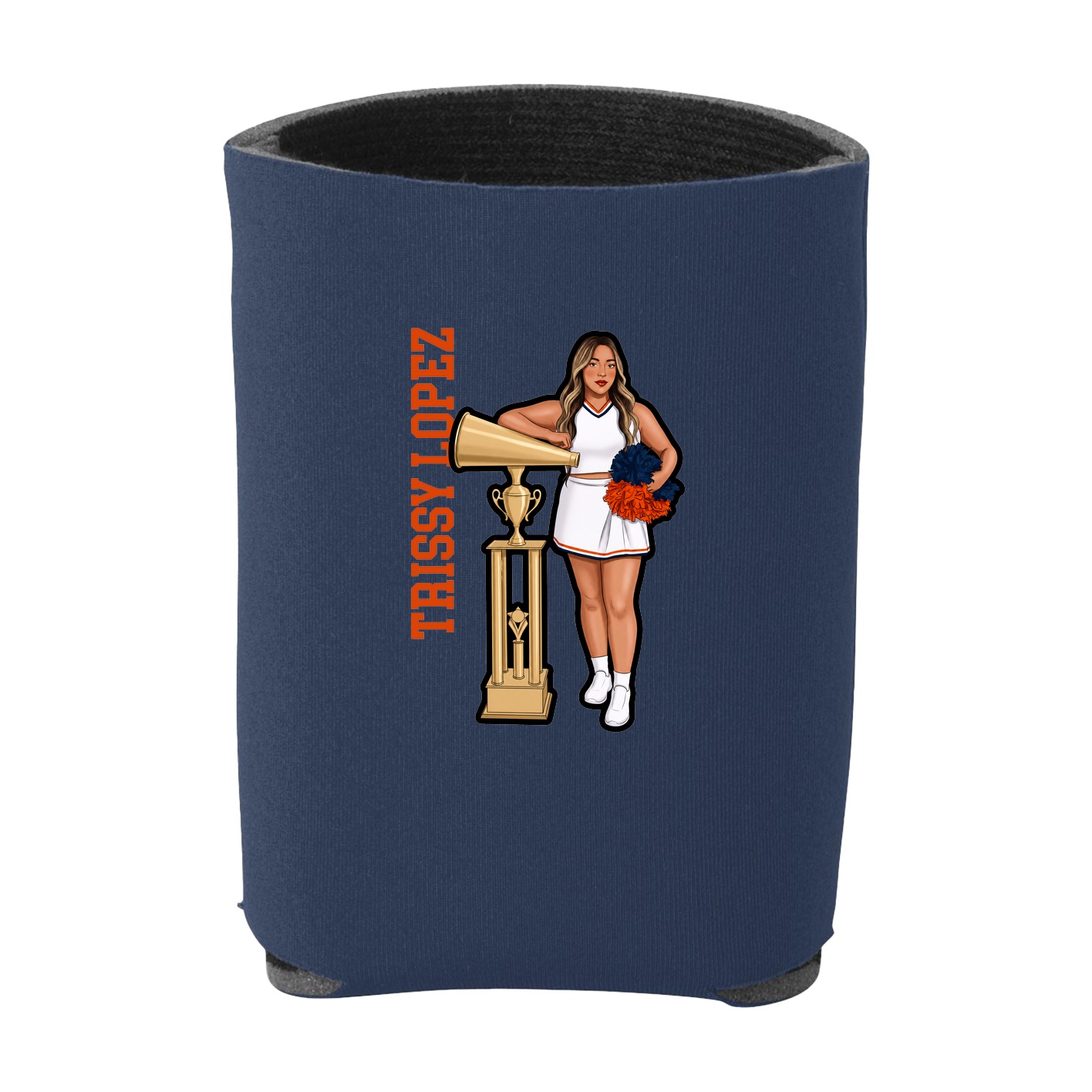 Can Holder — Name Vertical in Navy