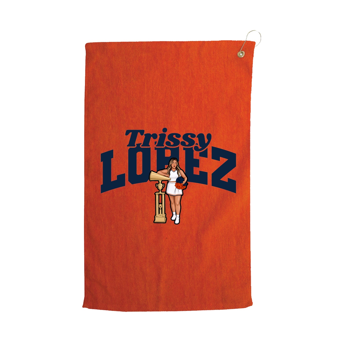 Golf Towel — Signature Arch in Orange