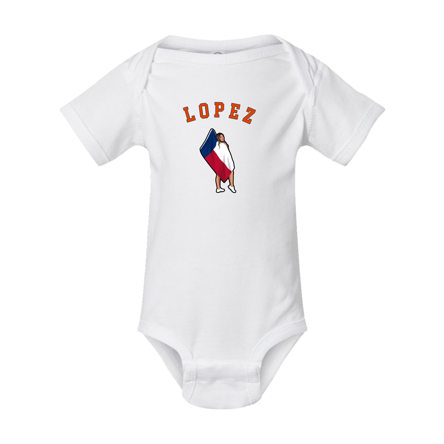 Baby Onesie — Shirsey Arch in White