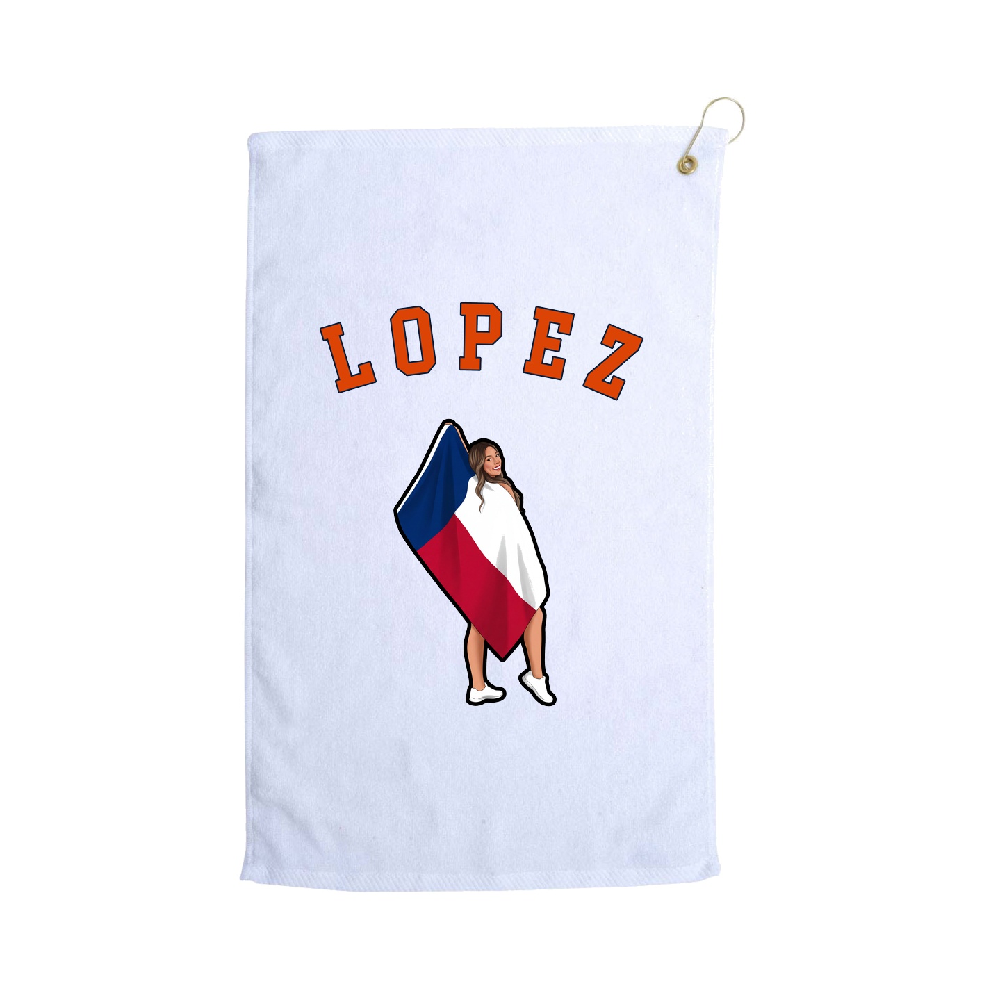Golf Towel — Shirsey Arch in White