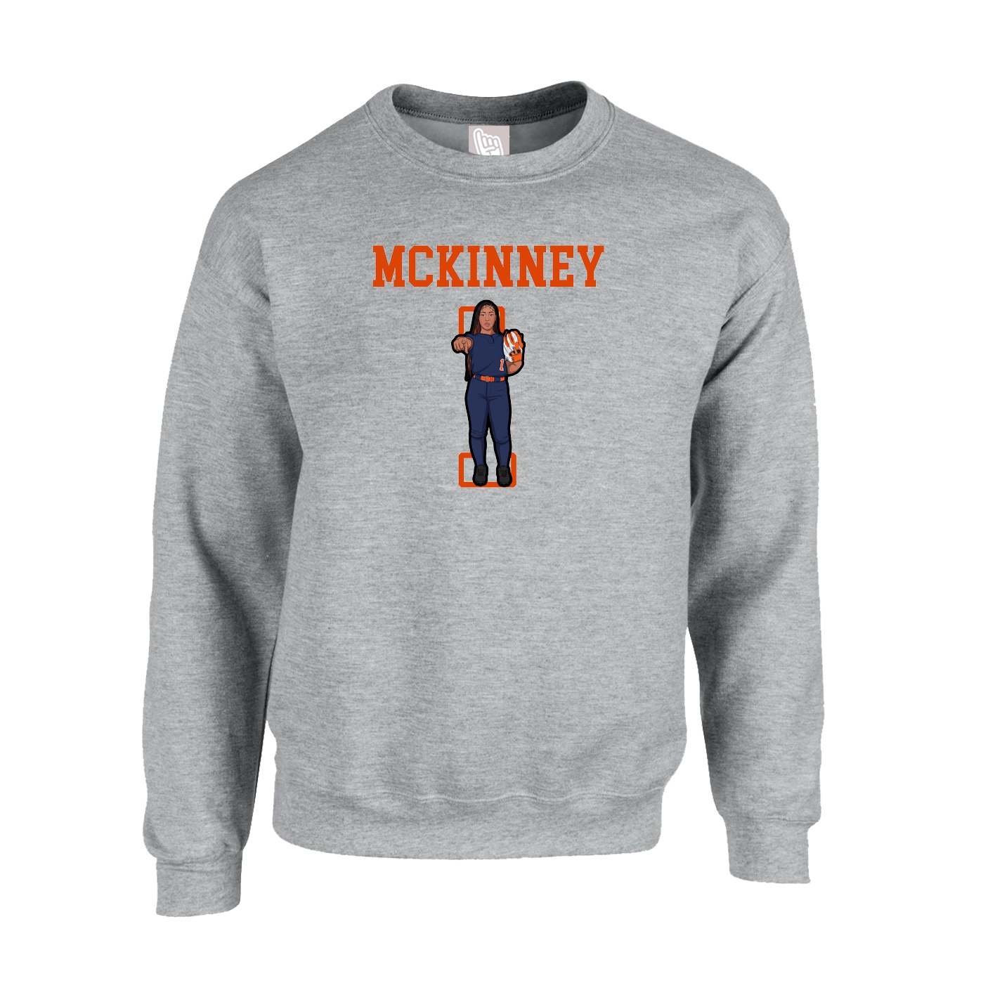 Fleece Crew — Shirsey in Grey