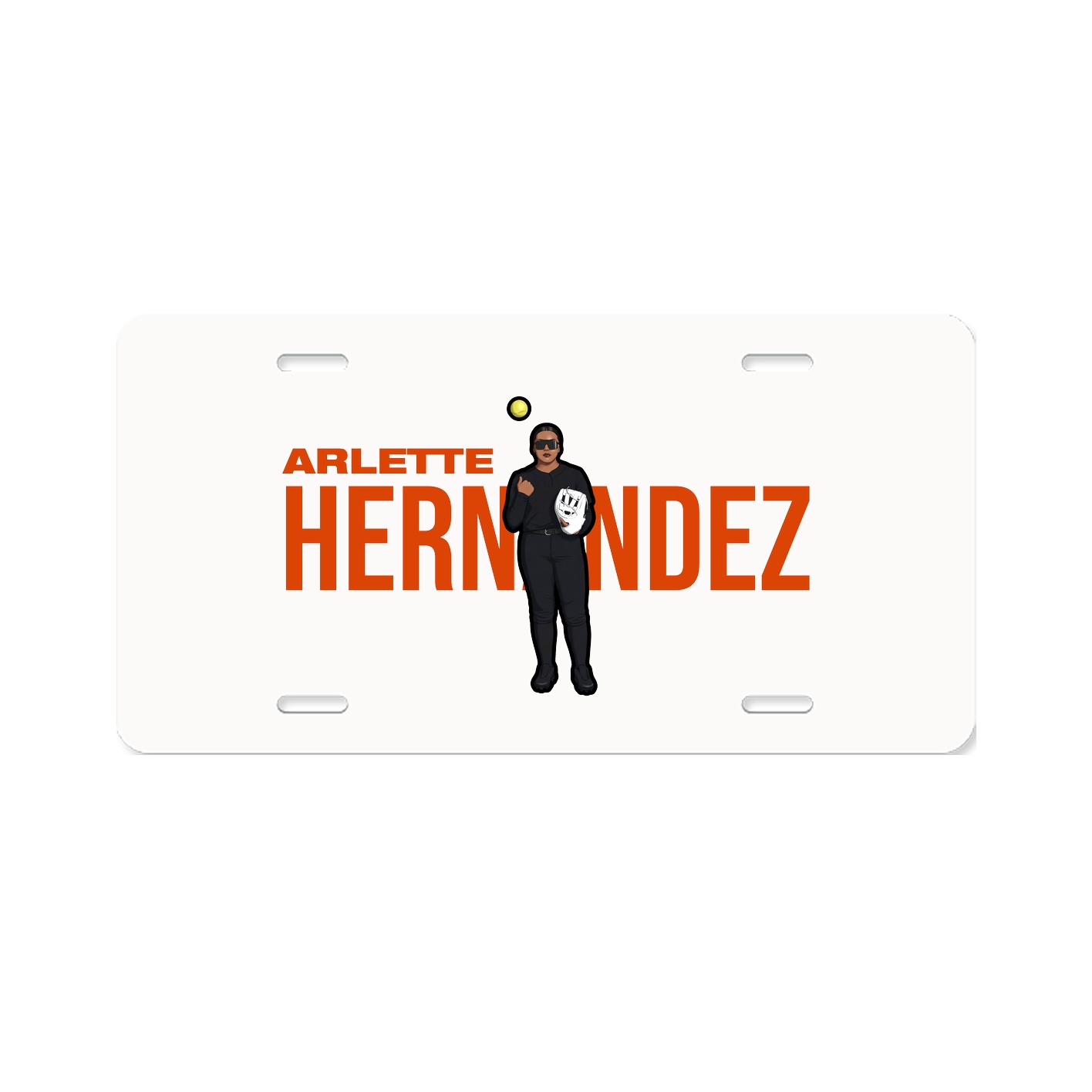 License Plate — Player Name in Classic