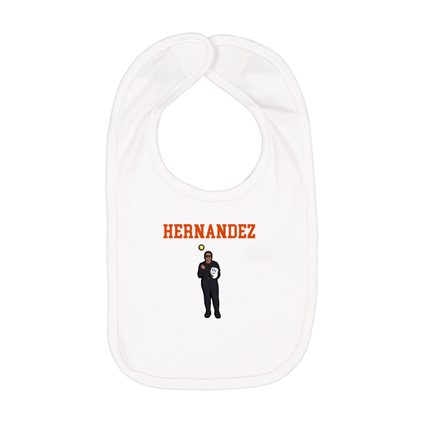 Infant Bib — Shirsey in White