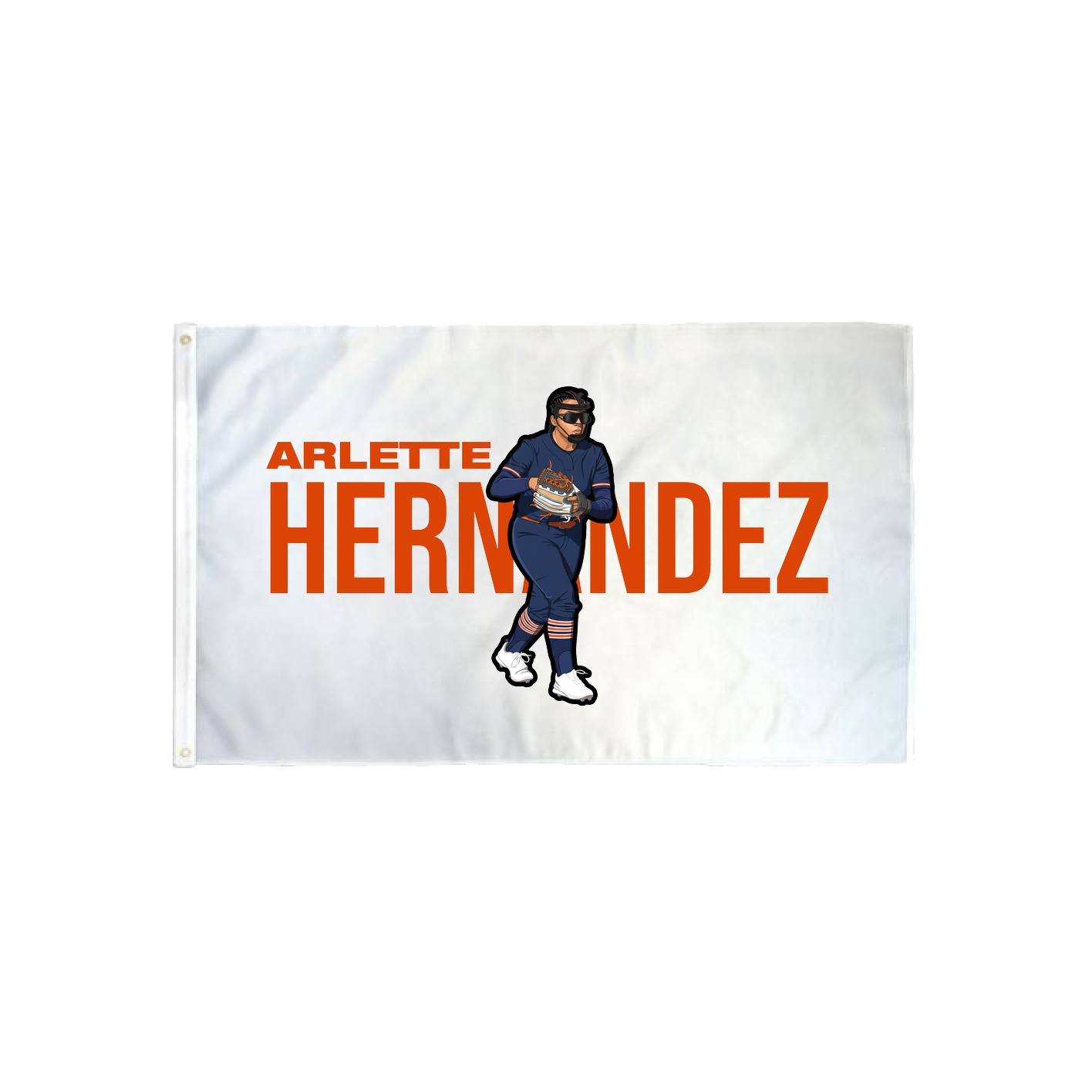 3x5 Flag — Player Name in Classic