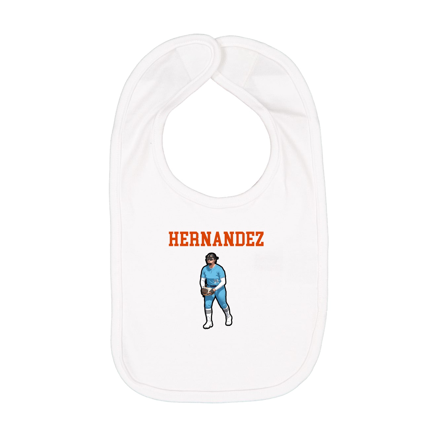 Infant Bib — Shirsey in White