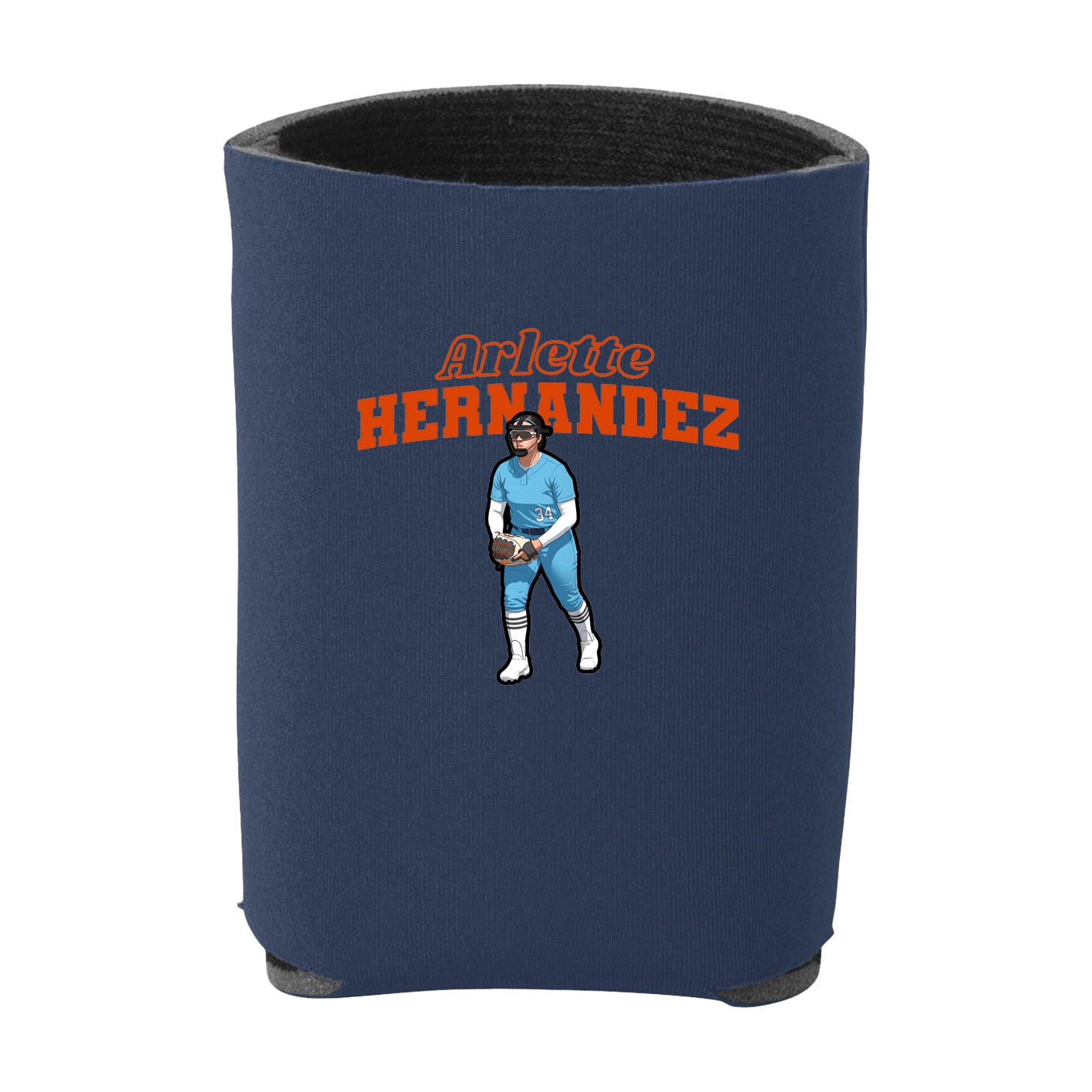 Can Holder — Name Arch in Navy