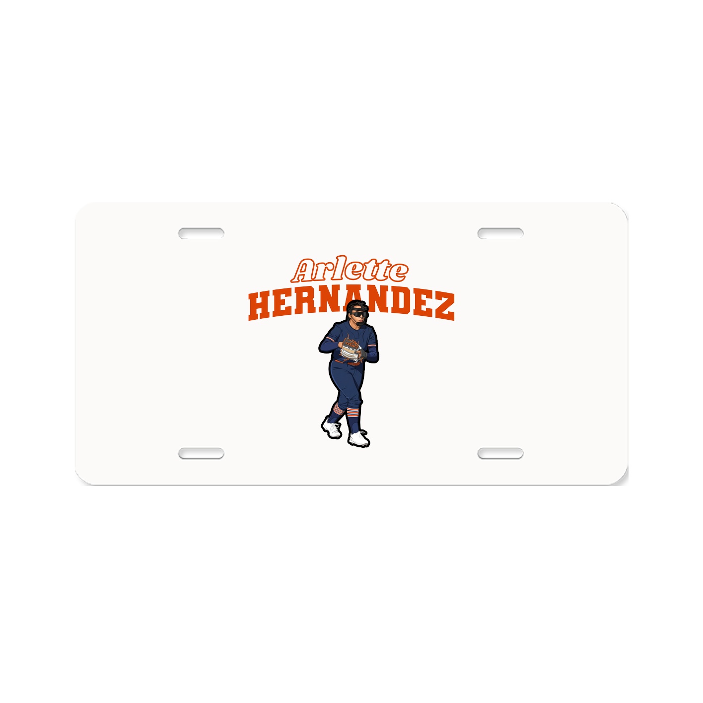License Plate — Name Arch in Classic