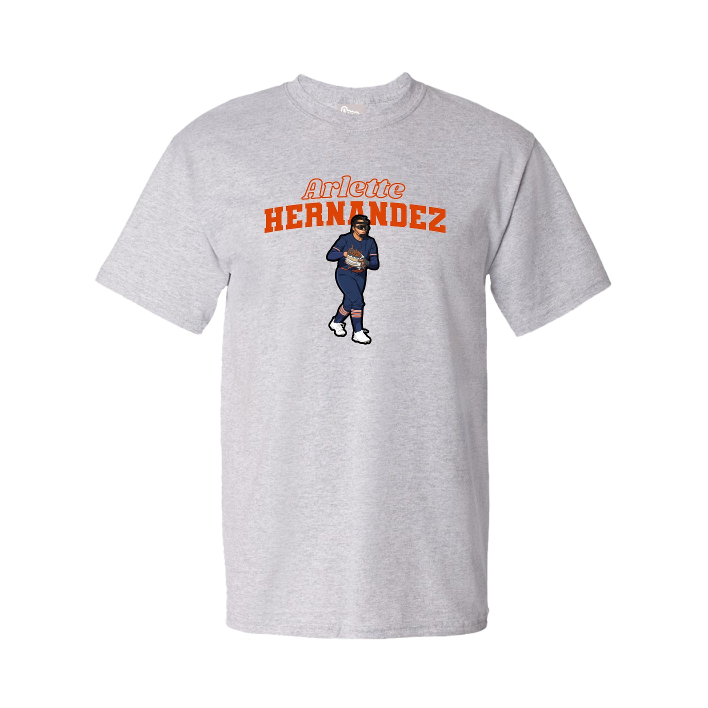 Youth Tee — Name Arch in Grey