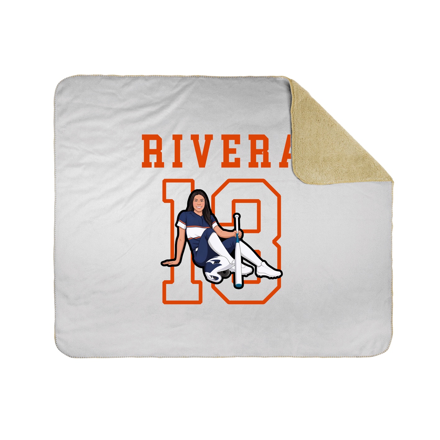 Throw Blanket — Shirsey in White