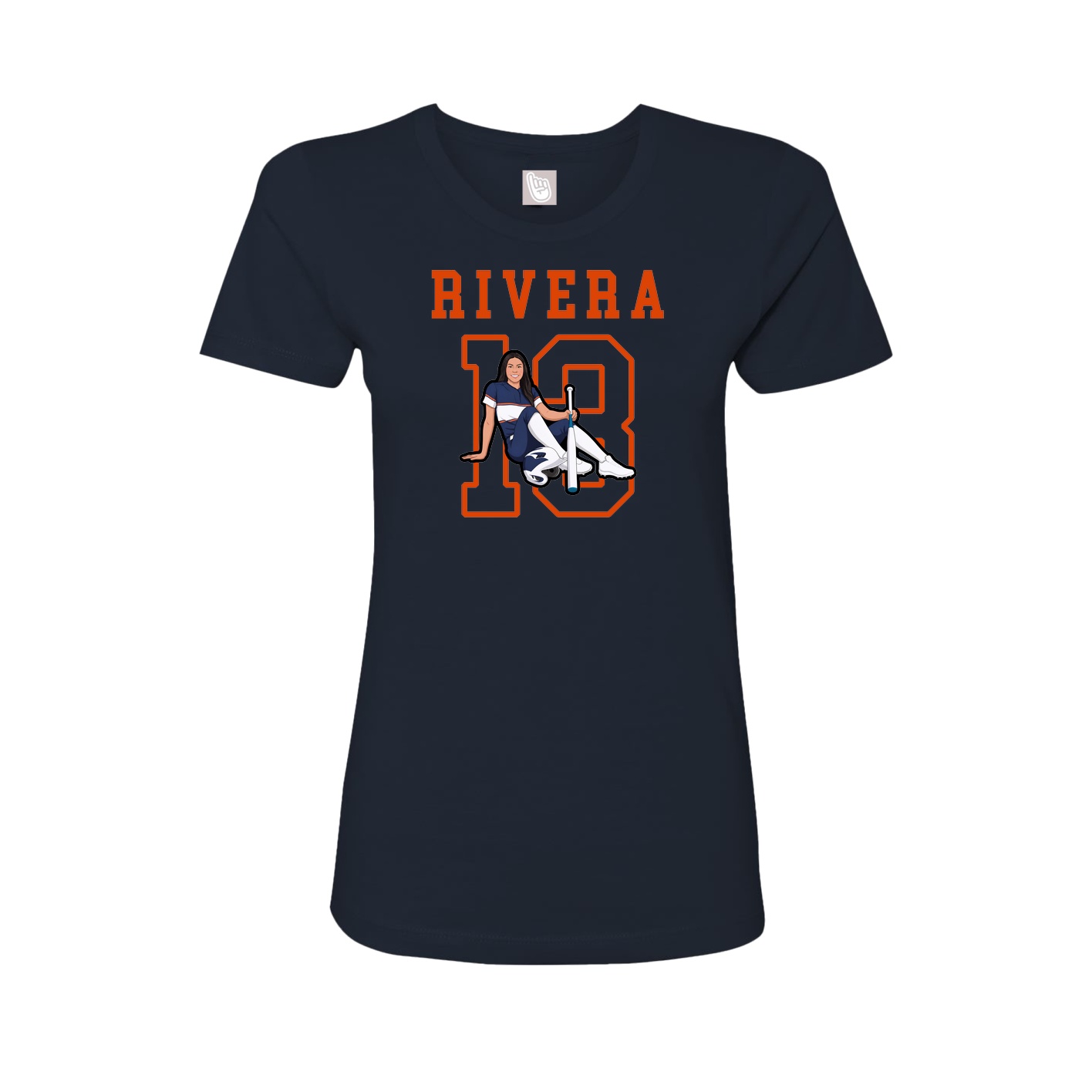 Fitted Women's Tee — Shirsey in Navy