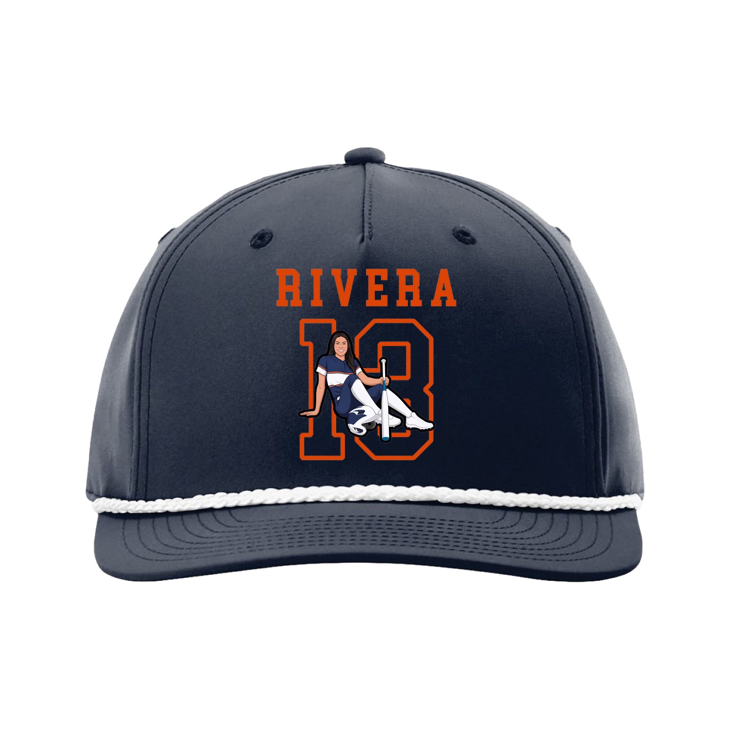 Five-Panel Classic Rope Cap — Shirsey in Navy