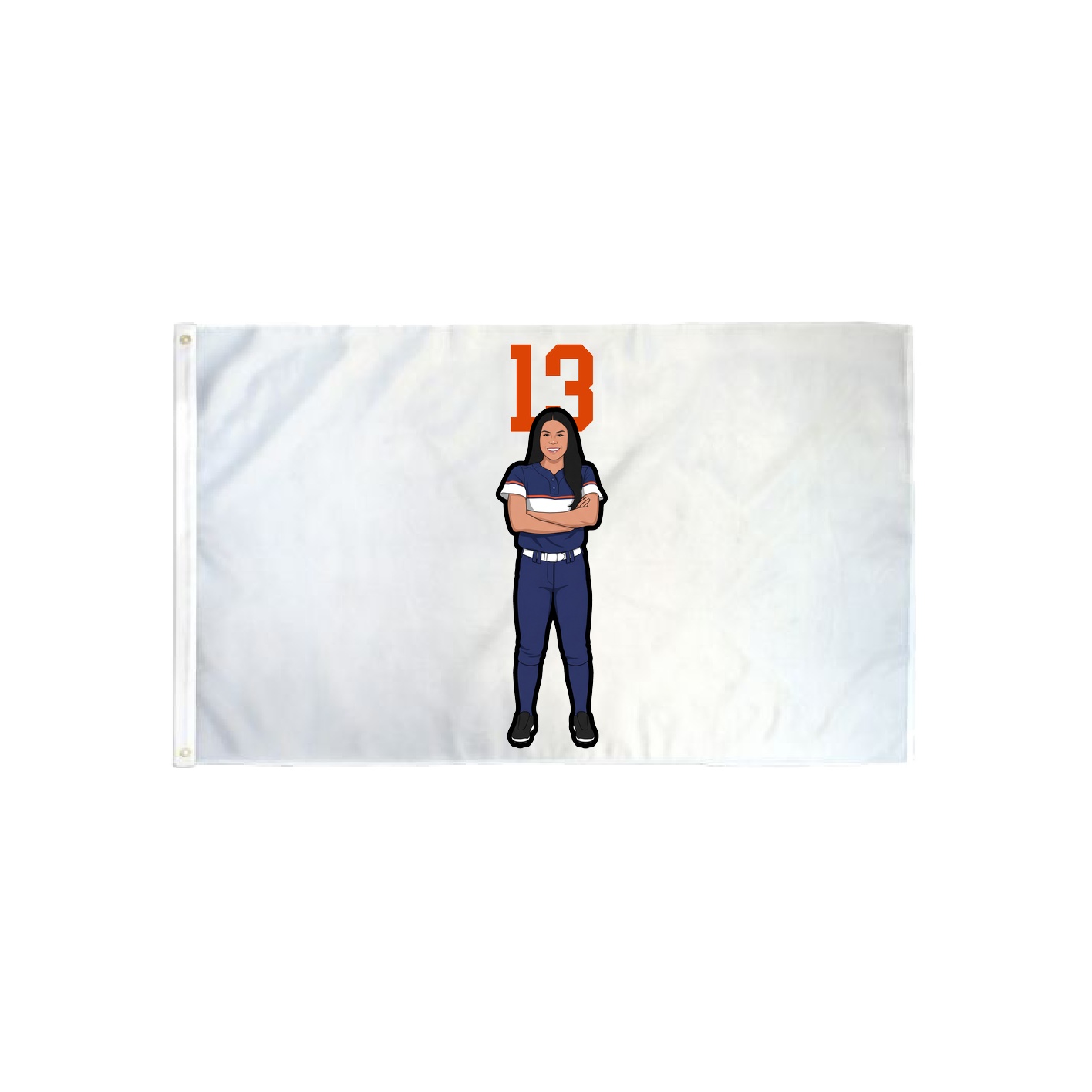3x5 Flag — Number Top in Classic