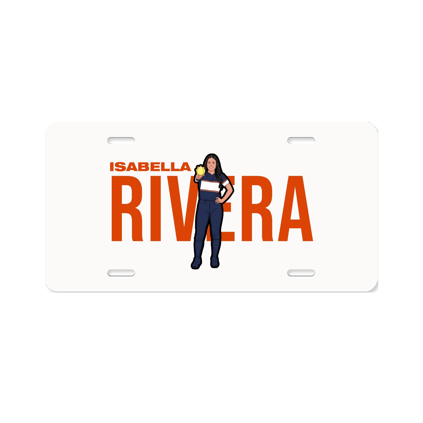 License Plate — Player Name in Classic