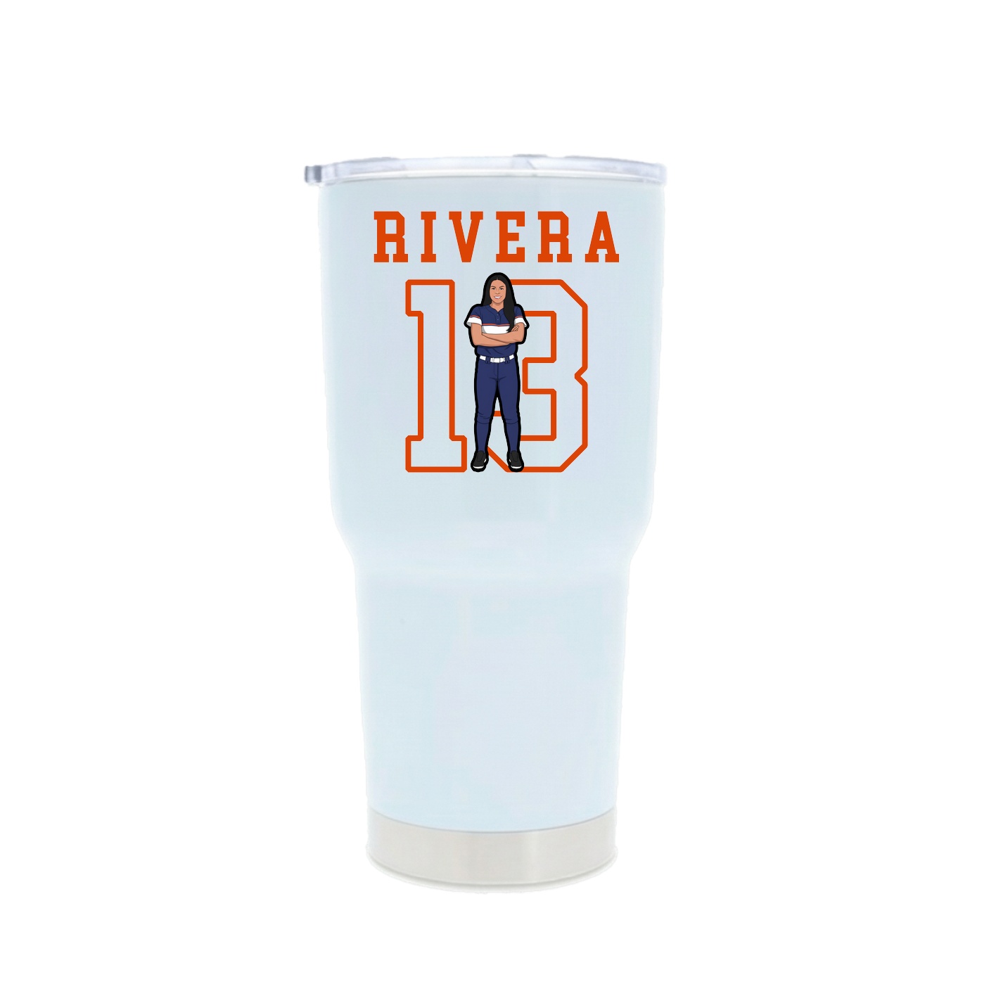 30oz Stainless Steel Tumbler — Shirsey in White