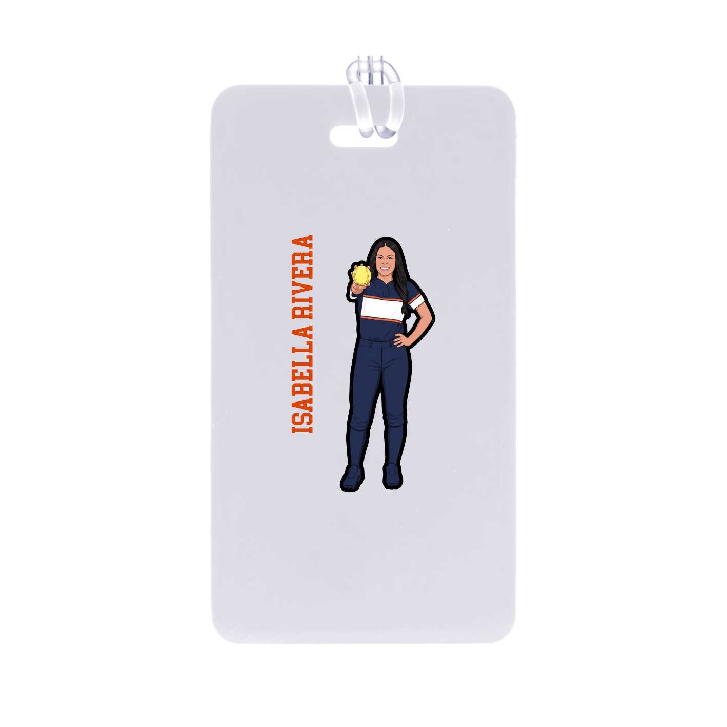 Bag Tag — Name Vertical in Classic