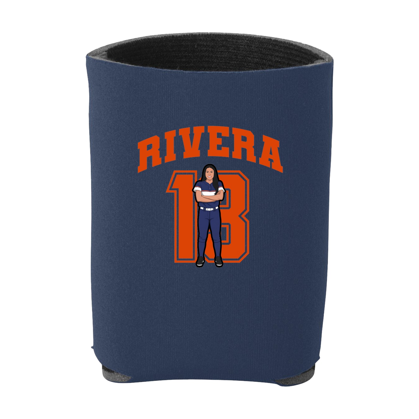 Can Holder — Number in Navy