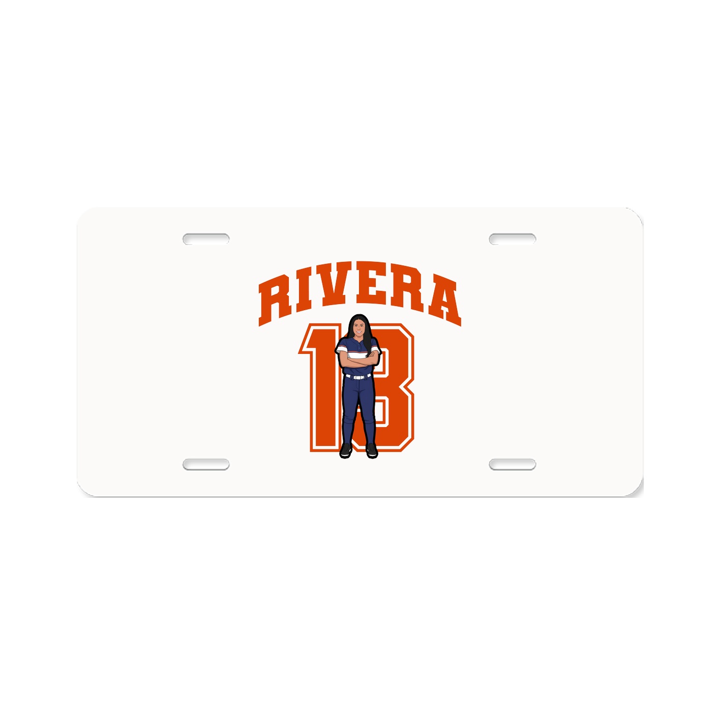 License Plate — Number in Classic