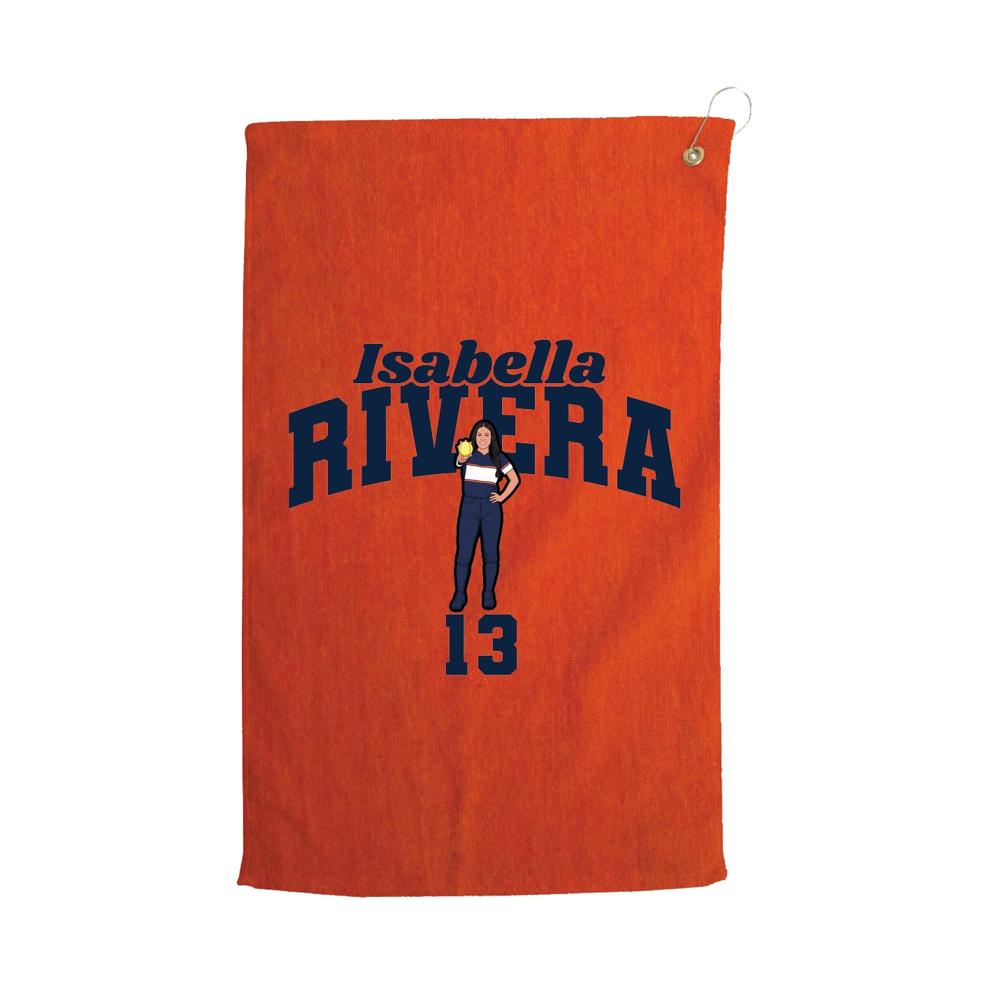 Golf Towel — Signature Arch in Orange