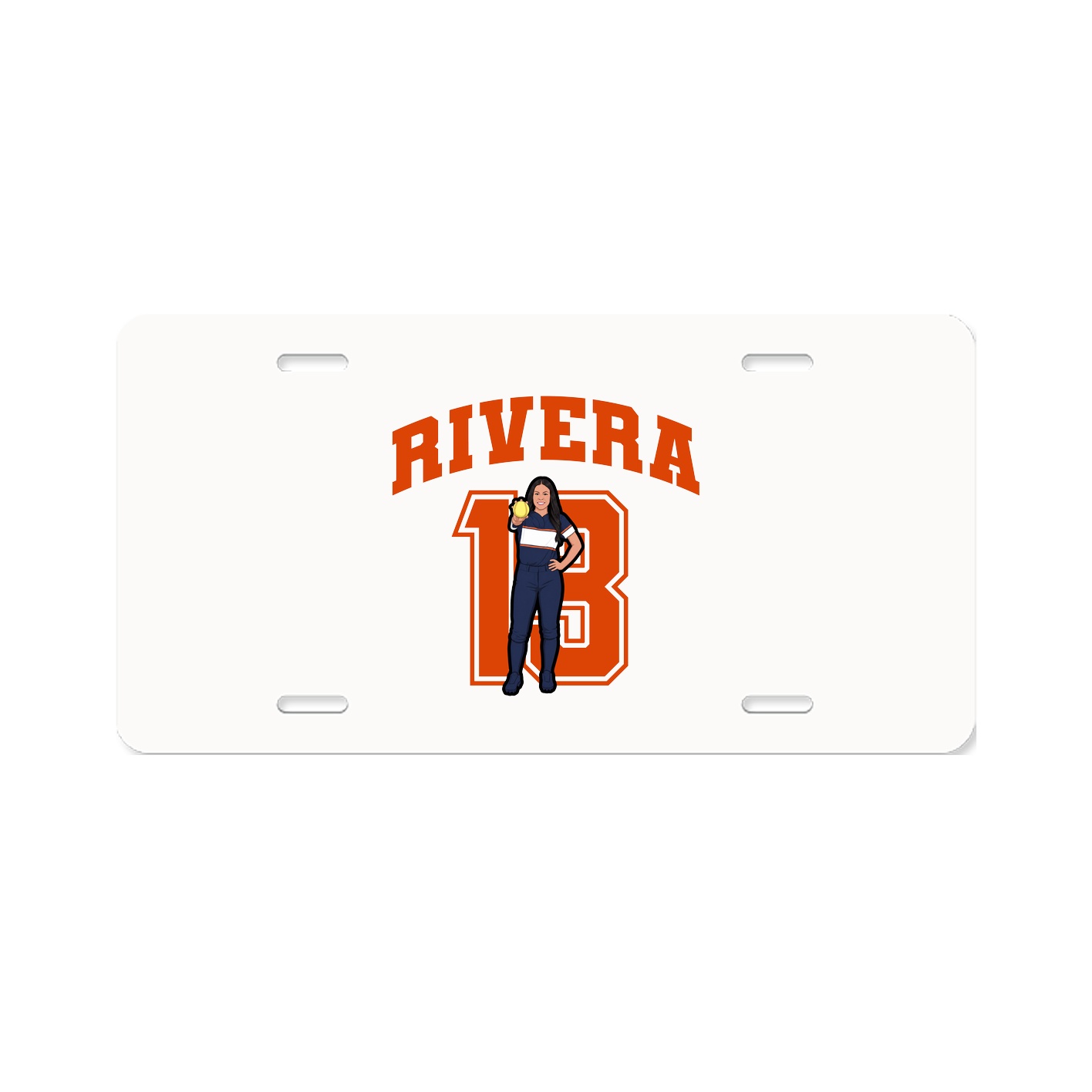 License Plate — Number in Classic