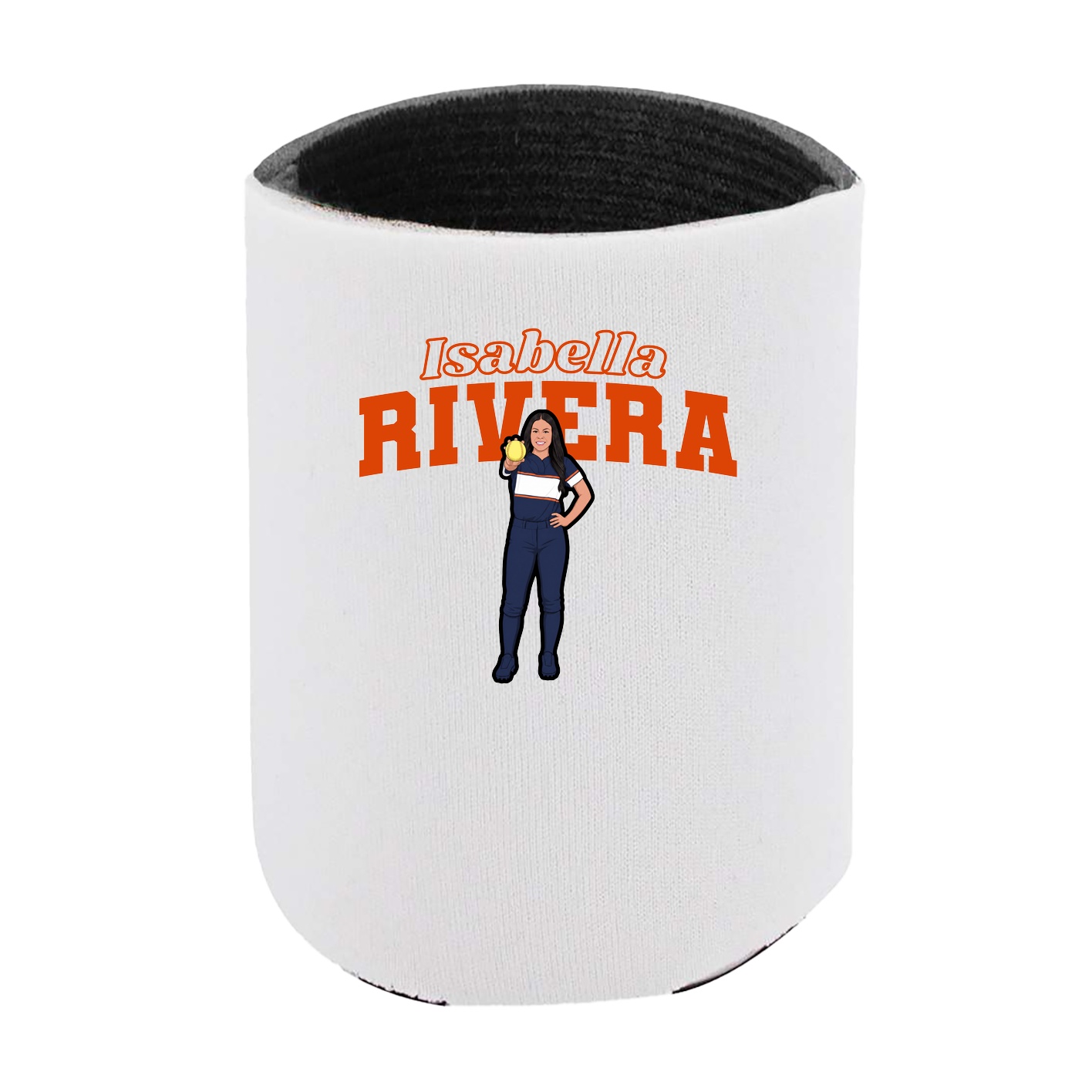 Can Holder — Name Arch in White
