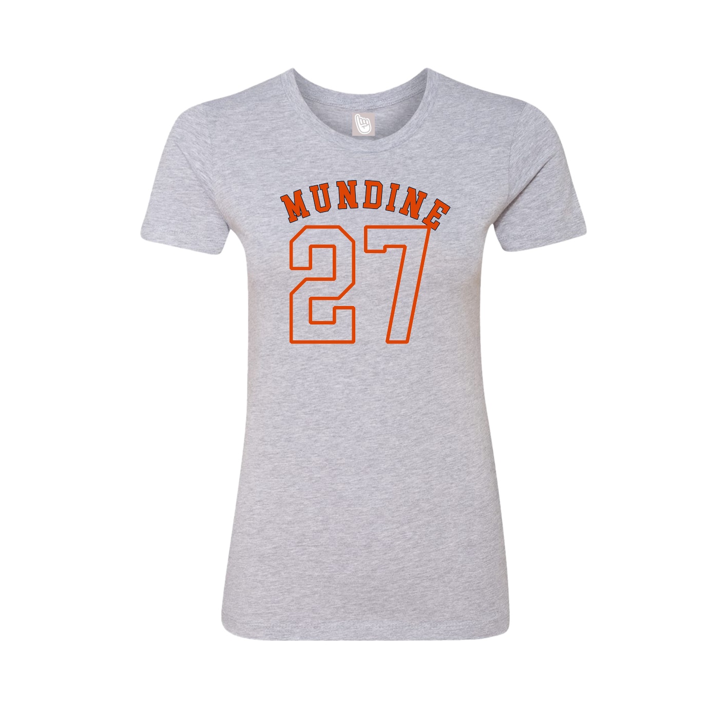 Fitted Women's Tee — Shirsey Arch in Grey