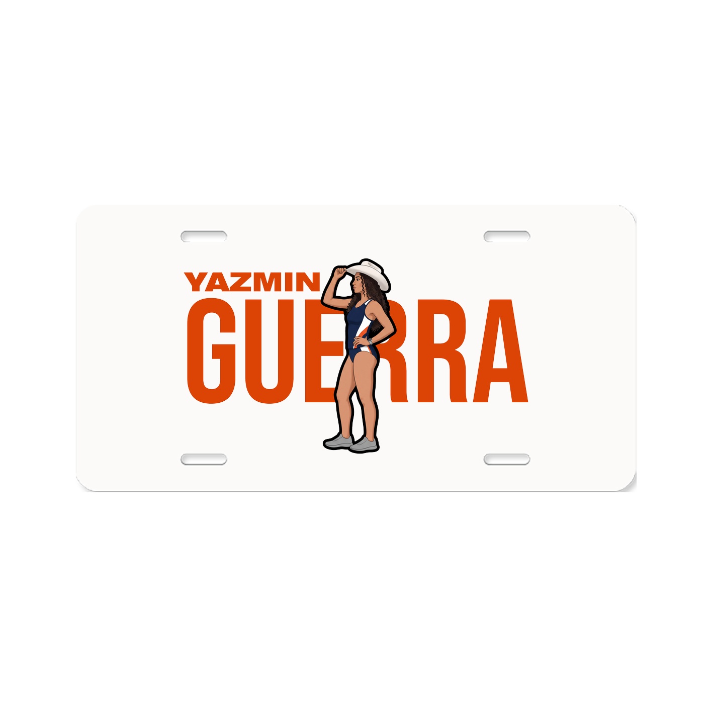 License Plate — Player Name in Classic