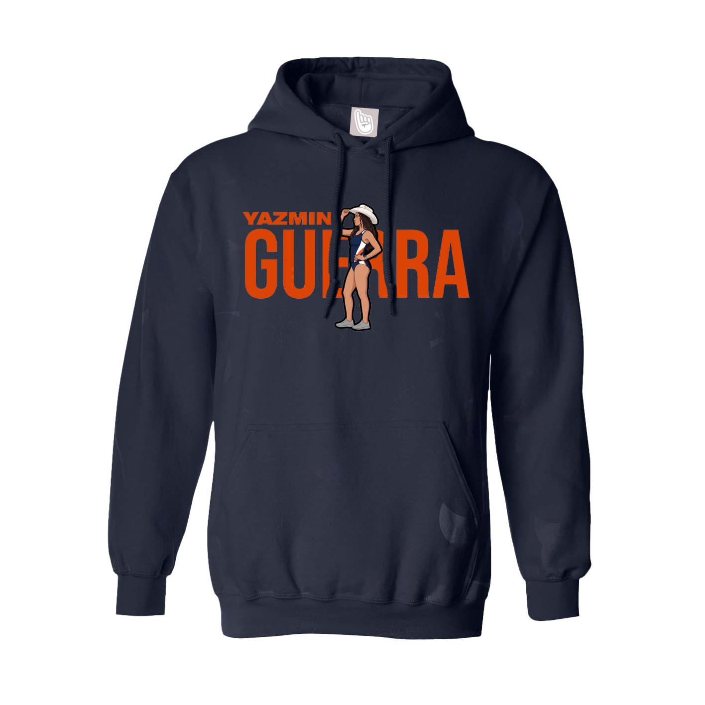Youth Hoodie — Player Name in Navy
