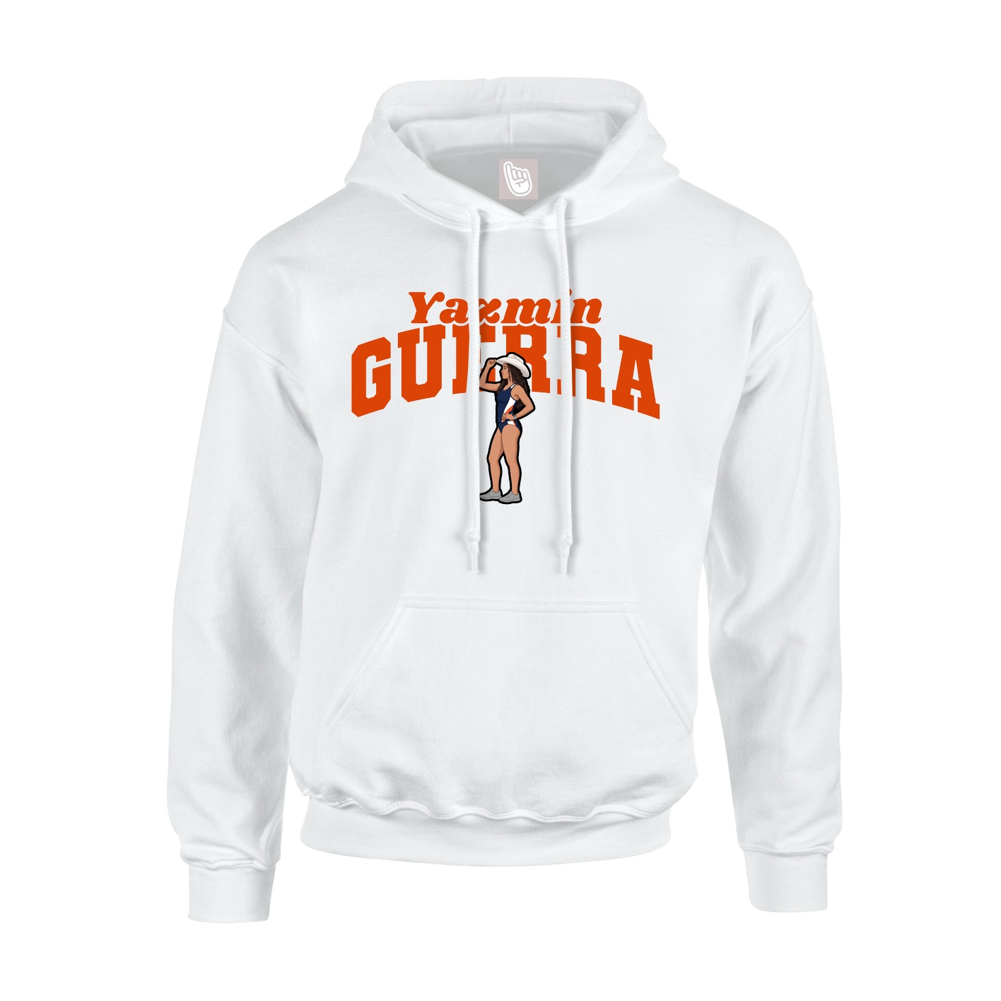 Hoodie — Signature Arch in White