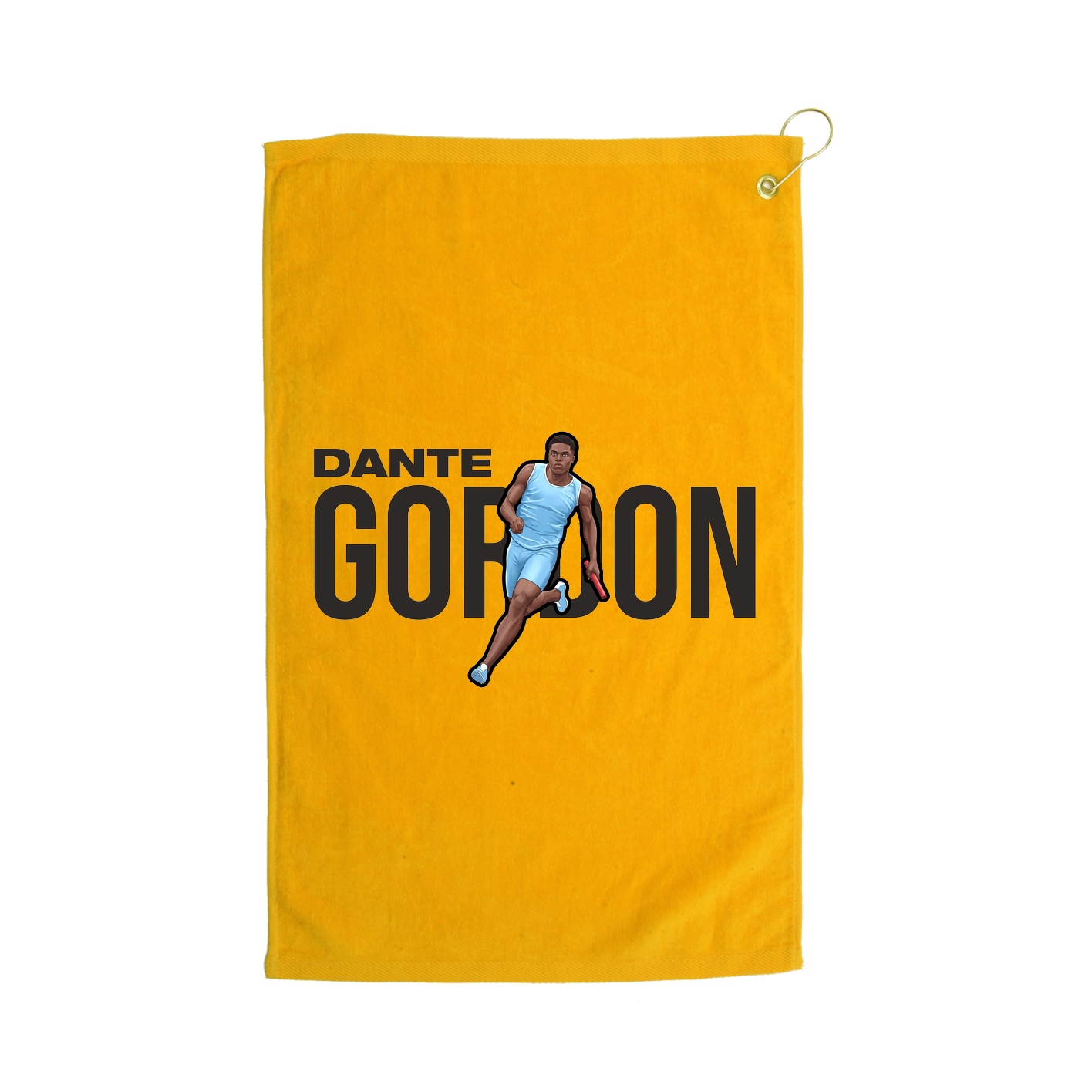Golf Towel — Player Name in Gold
