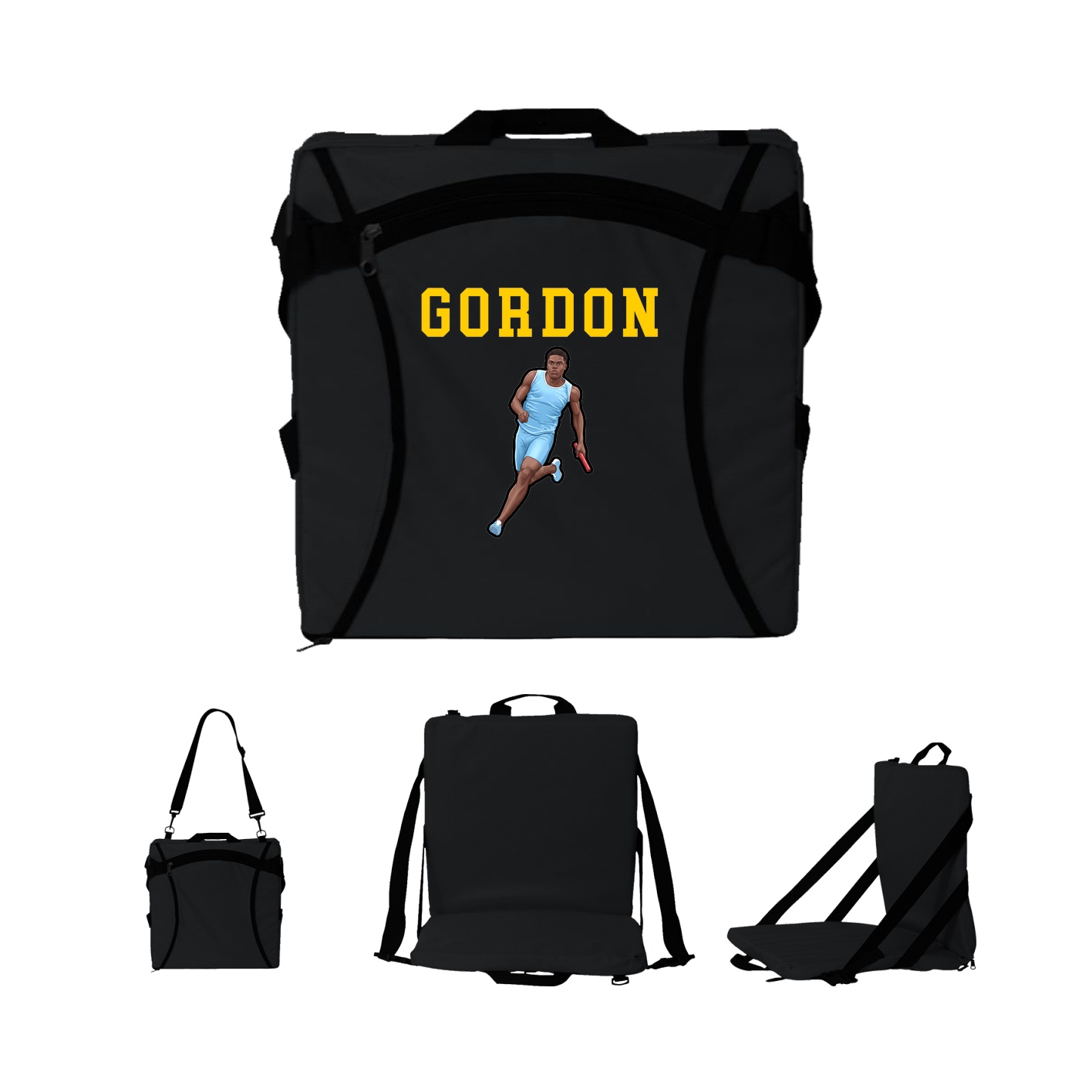 Folding Stadium Seat — Shirsey in Black