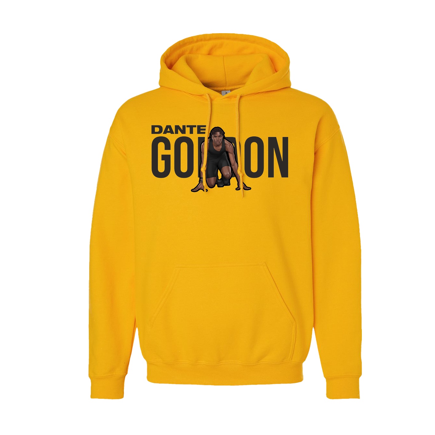 Youth Hoodie — Player Name in Gold