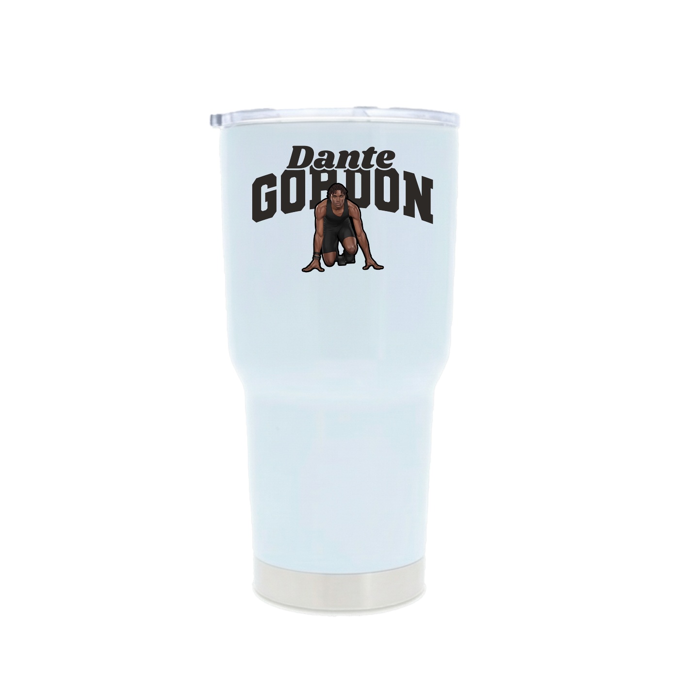 30oz Stainless Steel Tumbler — Signature Arch in White