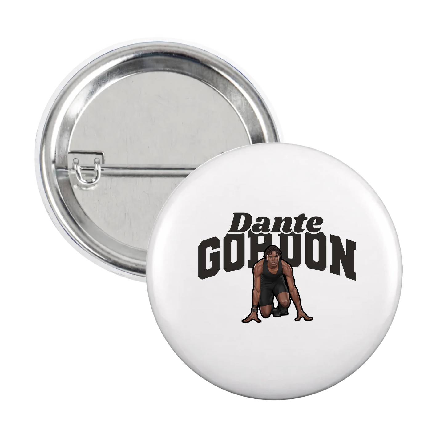 Game Day Button — Signature Arch in White
