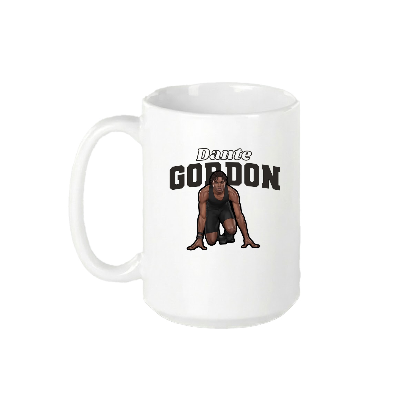 15oz Coffee Mug — Name Arch in White