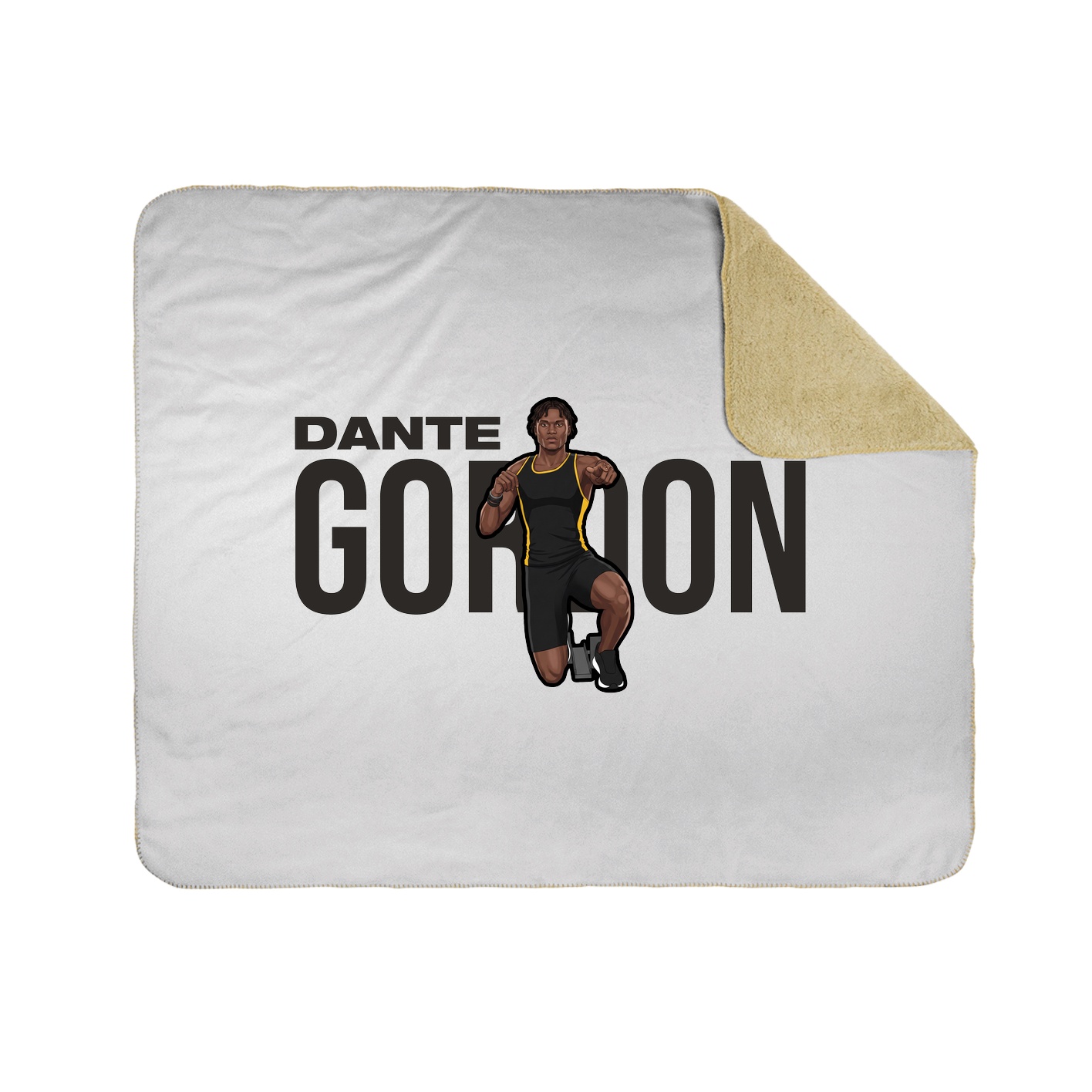 Throw Blanket — Player Name in White