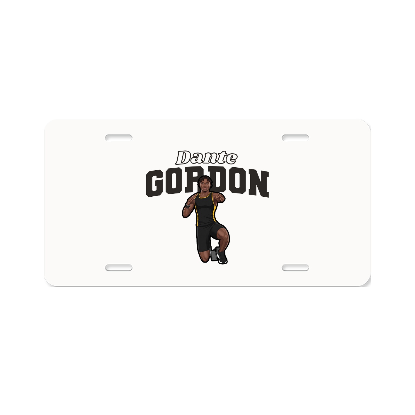 License Plate — Name Arch in Classic
