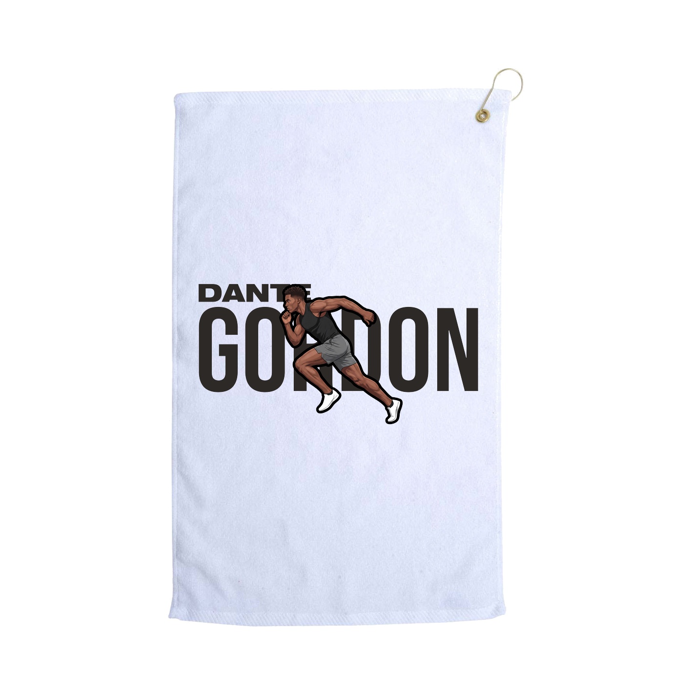 Golf Towel — Player Name in White