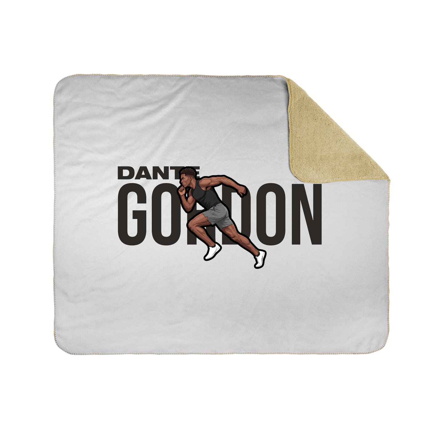 Throw Blanket — Player Name in White