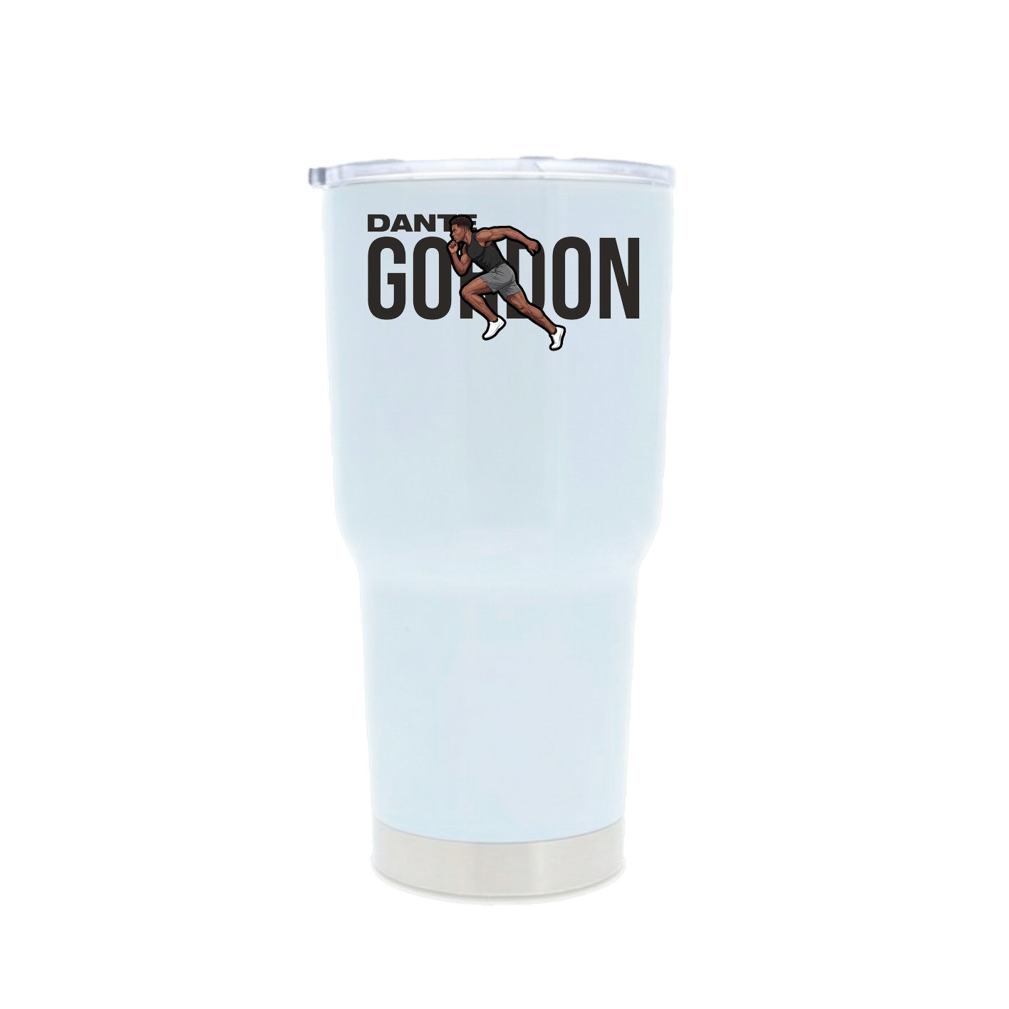 30oz Stainless Steel Tumbler — Player Name in White